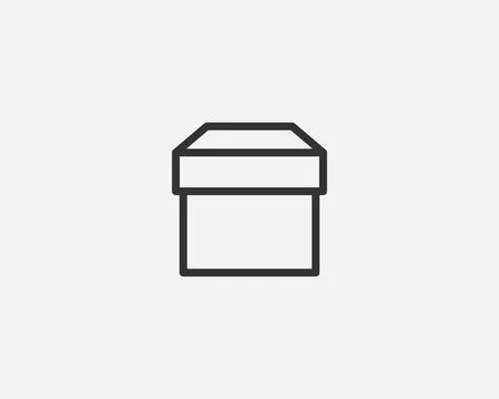 Delivery packaging vector icon. Cargo cardboard box icons. Carton package s.. Stock Illustration