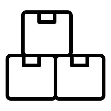 Delivery parcel icon outline vector. Relocation service Stock Illustration