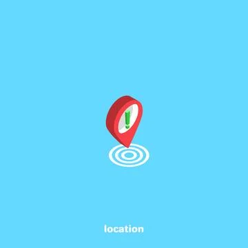 Delivery of the parcel to the specified address, isometric image Ilustração Stock