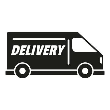 Delivery parcel van icon simple vector. Return box Stock Illustration