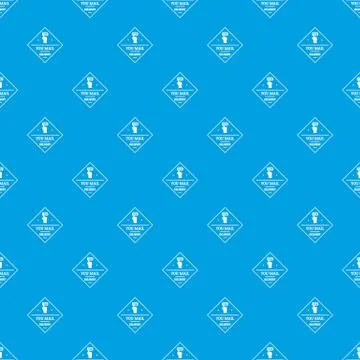 Delivery pattern vector seamless blue 스톡 일러스트