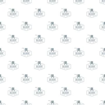 Delivery pattern vector seamless Illustrazione stock
