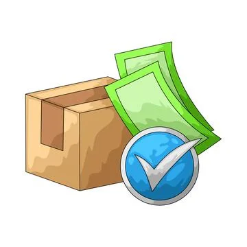 Delivery payment illustration Stockillustratie
