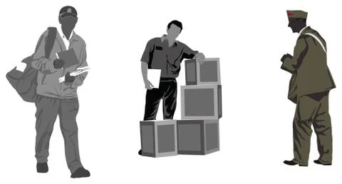 Delivery people Stock Photos