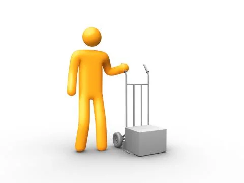 Delivery person Stock Illustration