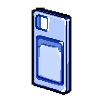 Delivery phone box pixel art vector illustration Stock Illustration