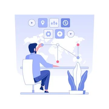 Delivery Plan isolated concept vector illustration. Illustrazione stock