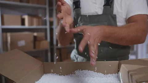 Delivery problem,damage to the box and packaging Stock Footage 284763754