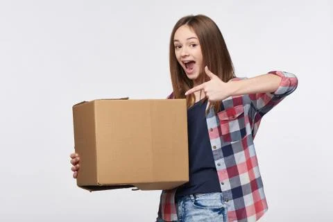 Delivery, relocation and unpacking. Stock Photos
