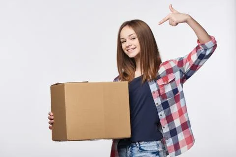 Delivery, relocation and unpacking. Stock Photos