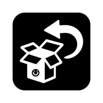 Delivery Return Icon, Parcel Back, Service Send Back Stock Illustration