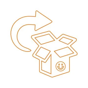 Delivery Return Icon, Parcel Back, Service Send Back Stock Illustration