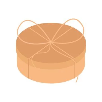 Delivery round parcel Illustration