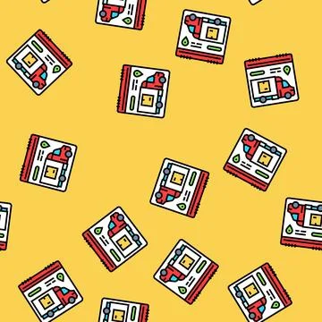 Delivery scheduling logistic manager vector seamless pattern Stock Illustration