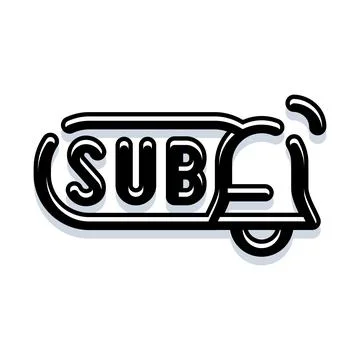 Delivery scooter icon with sub text branding Stock Illustration
