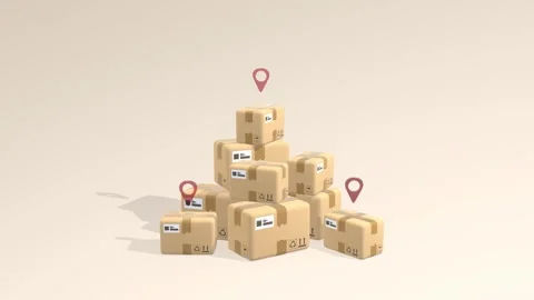 Delivery service Animation Background. Stock Footage 287071974