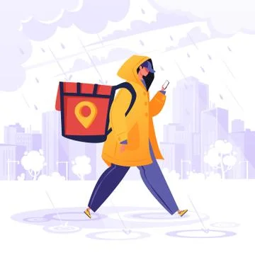 Delivery service concept. Illustrazione stock