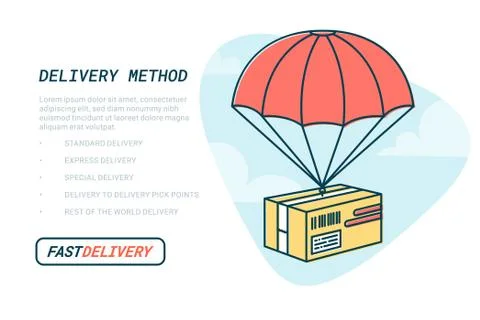 Delivery service concept Stock Illustration