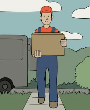 Delivery service Stock-Illustration