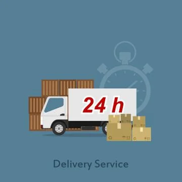 Delivery service Stock Illustration