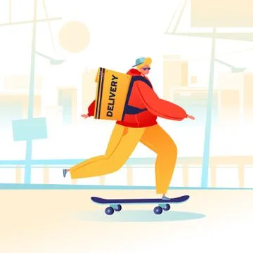 Delivery service. Stock Illustration