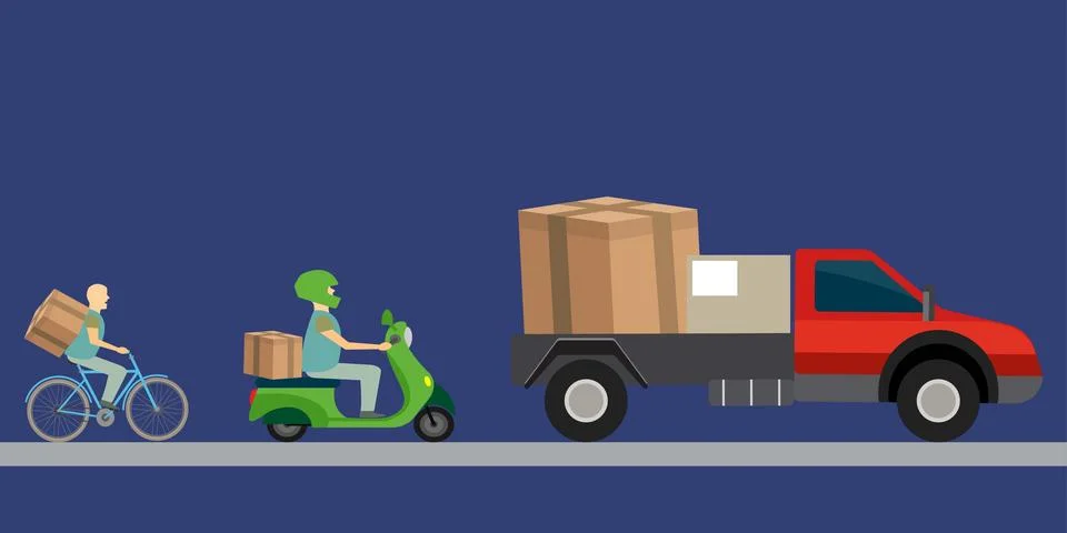Delivery service Stock Illustration