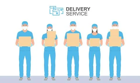 Delivery service Stock Illustration