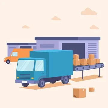 Delivery service Stockillustratie