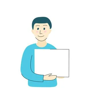 Delivery service man with box vector illustration isolated on white backgroun Stock Illustration