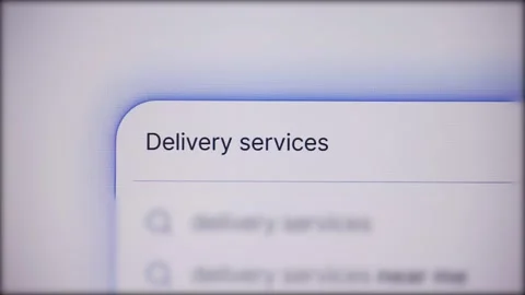 Delivery services - browser search query 動画素材 311858198