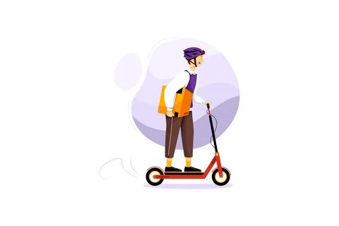 Delivery Services Illustration concept. A flat illustration isolated on white Stockillustratie