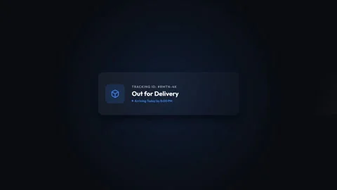 Delivery status update notification messages. Vídeos de archivo 335761682