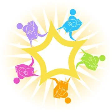 Delivery teamwork icon Ilustração Stock