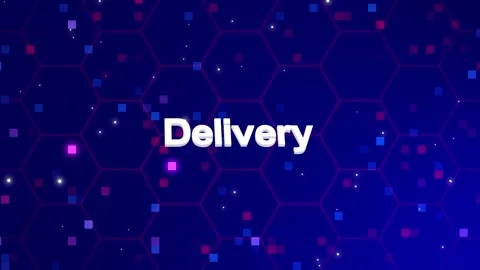 Delivery text animation with background Stock Footage 260209797