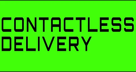 Delivery text green screen, masked glitched effect. Stock Footage 132620913