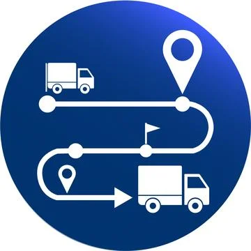 Delivery Tracking Stock Illustration