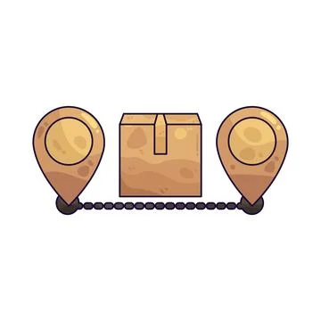 Delivery tracking illustration Stockillustratie