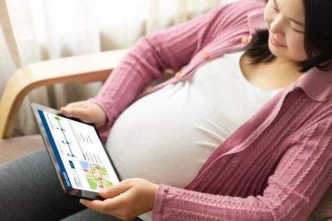 Delivery tracking system for e-commerce and modish online business Foto stock