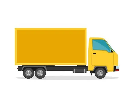 Delivery truck. Flat style vector illustration delivery service concept. Stock Illustration