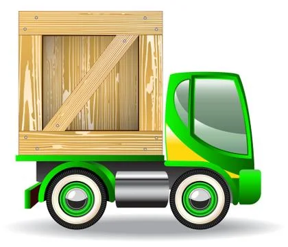 Delivery truck icons Stock Illustration