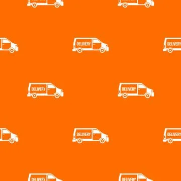 Delivery truck pattern seamless 스톡 일러스트