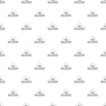 Delivery truck pattern seamless Stock Illustration