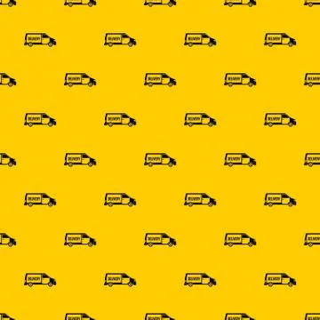 Delivery truck pattern vector Illustrazione stock