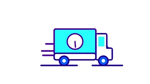 Delivery Truck Timer Stock Footage 335638021
