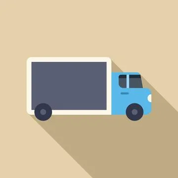 Delivery truck transporting goods, efficient and reliable shipping services Stock Illustration