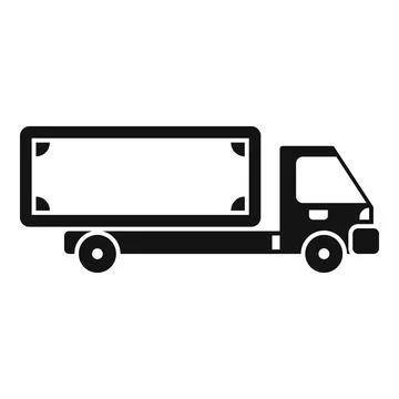 Delivery truck transporting goods efficiently across urban landscape Stock Illustration