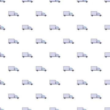 Delivery trucks repeating pattern symbolizing transport logistics 스톡 일러스트