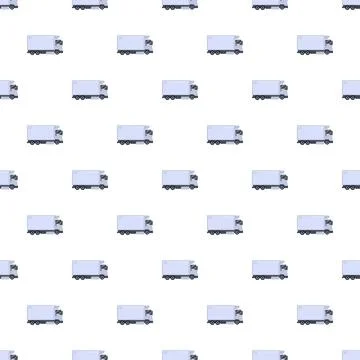 Delivery trucks seamless pattern for logistics and transport Stock Illustration