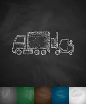 Delivery van icon Stock Illustration