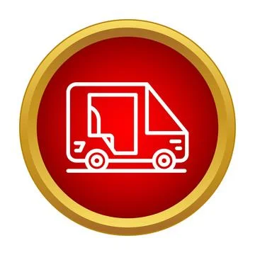 Delivery van icon representing shipping logistics Illustrazione stock